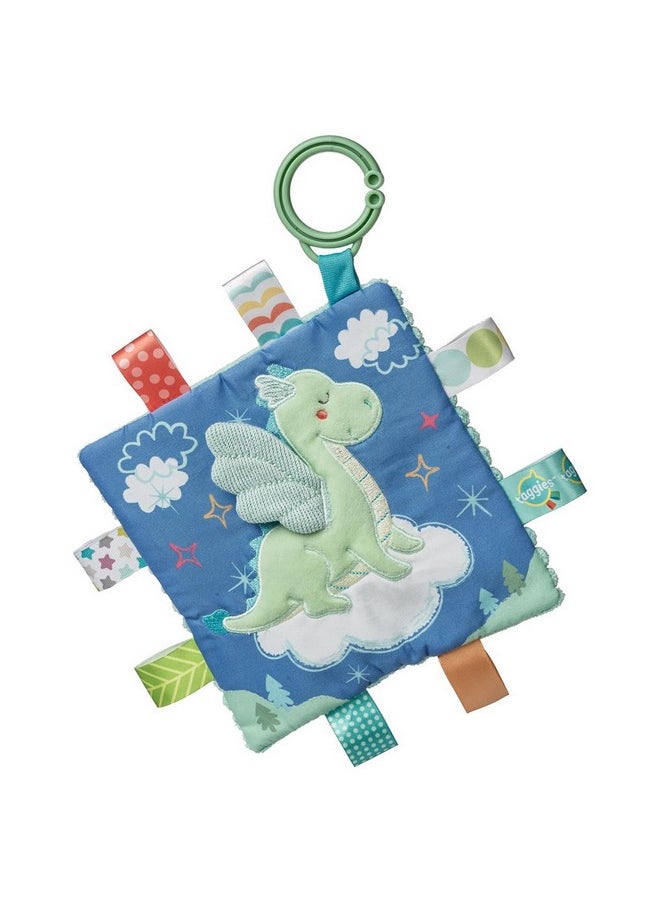 Crinkle Me Toy With Baby Paper & Squeaker With Sensory Tags, 6.5 X 6.5-Inches, Drax Dragon