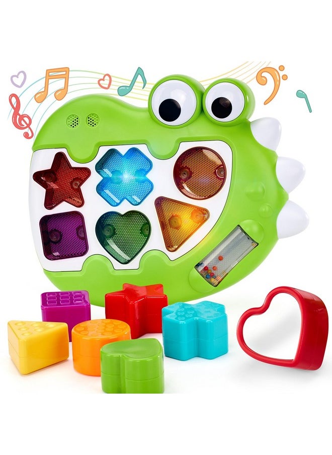 1 Year Old Boy Toys - Light Up Musical Shape Sorter - Toys For 1 Year Old Boy Birthday Gift - Montessori Learning Toddler Toys Age 1-2 - Baby Toys 12-18 Months