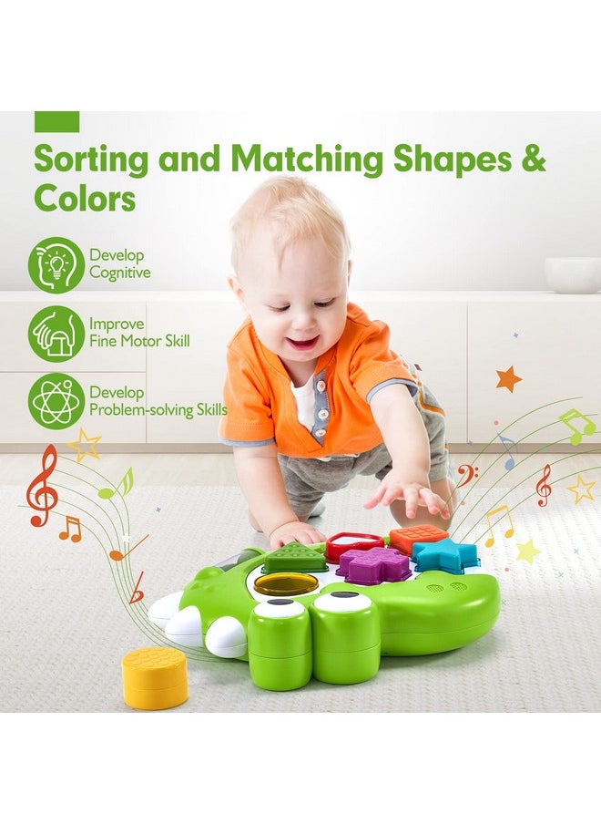 1 Year Old Boy Toys - Light Up Musical Shape Sorter - Toys For 1 Year Old Boy Birthday Gift - Montessori Learning Toddler Toys Age 1-2 - Baby Toys 12-18 Months