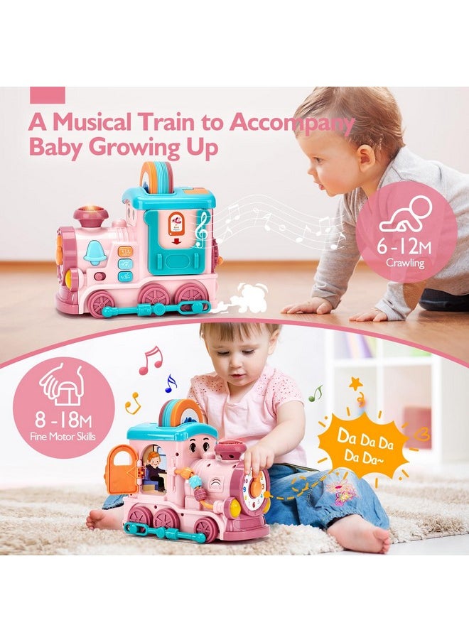 Toys For Ages 2-4 For Ages 1-4, 24-In-1 Musical Train With Talking Flash Cards - Bilingual Learning Toy (En/Es) For Girls, Fine Motor Skills Toy Fun Toddler Educational Gift