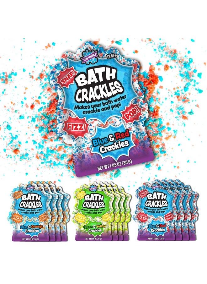 ® Bath Crackles Bath Toy, Variety 12 Pack | Nontoxic & Fragrance-Free | Makes Bath Water Crackle & Pop For A Unique Kids Bath | Swirl Water For Fizzy Fun | Sensory Kids & Toddler Bath Toys