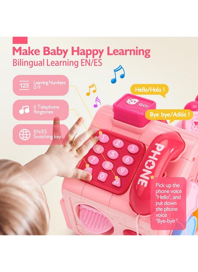 Baby Toys 6-12 Months, 10 In 1 Musical Crawling Snail Toys 6-18 Month Toys For 1 Year Old Girl Gifts, Montessori Toddler Toy Age 1-2 With Bilingual Learning, 1St Birthday Girl Gifts