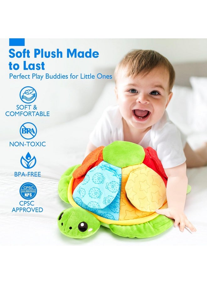 Montessori Toys For Babies 6-12 Months-6 Pcs Stuffed Animals Baby Activity Soft Crinkle Toys Fine Motor Skills Learning Toy Infant Sensory Toys For Babies 6 9 12 18 Months Gift