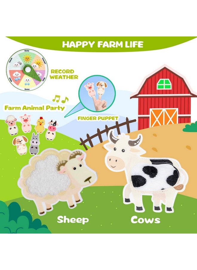 Farm Busy Book With Talking Flash Cards For Toddlers 1-3 - Montessori Busy Board For Boy Girl Birthday Gift - Learning Educational Toys With 224 Sight Words - Airplane Car Toddler Travel Toys