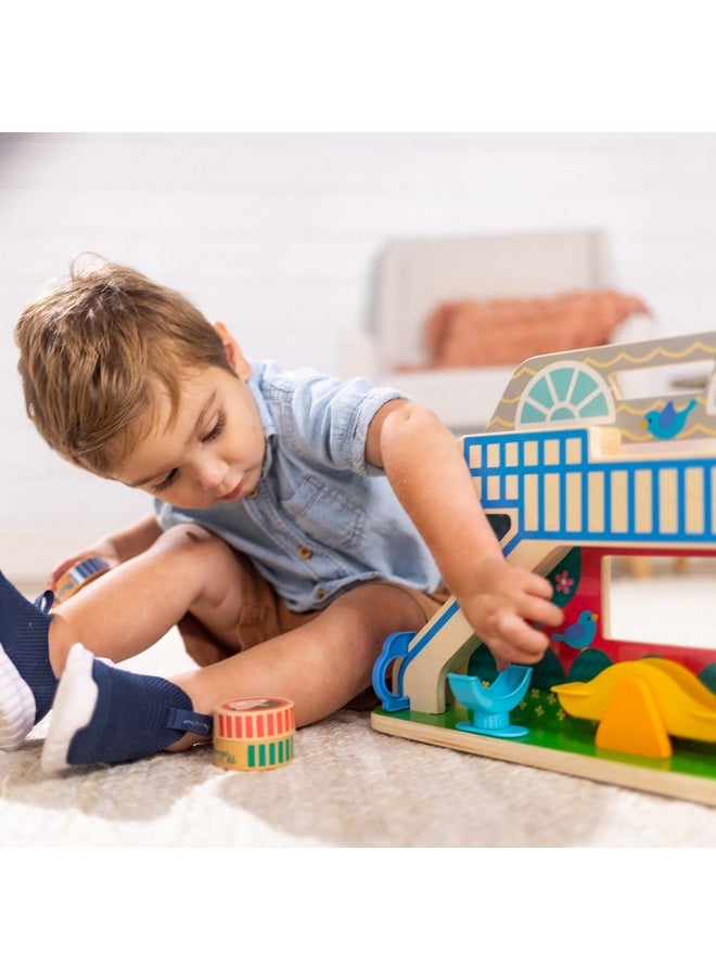 Go Tots Wooden Schoolyard Tumble With 3 Disks Fsccertified Materials