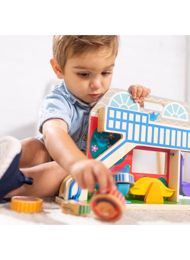 Go Tots Wooden Schoolyard Tumble With 3 Disks Fsccertified Materials