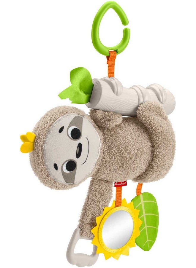 Baby Toy Slow Much Fun Stroller Sloth With Motion & Sensory Details For Newborn Takealong Play