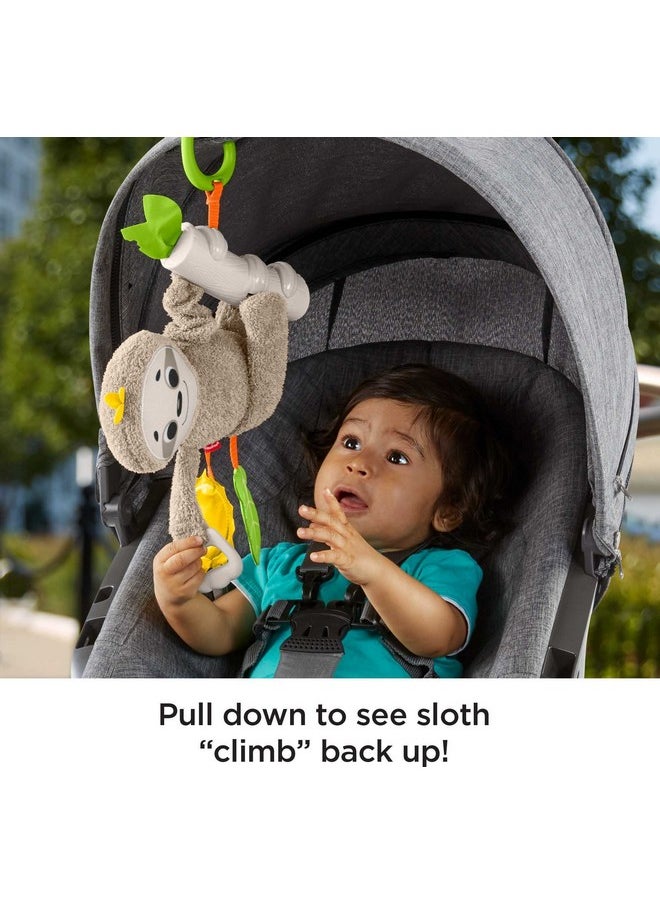 Baby Toy Slow Much Fun Stroller Sloth With Motion & Sensory Details For Newborn Takealong Play