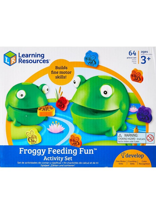 Froggy Feeding Fun Activity Set Fine Motor Toy 65 Pieces Ages 3+