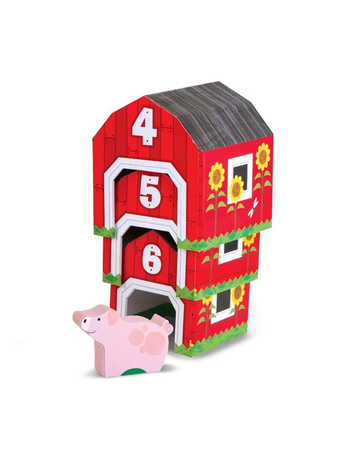 Nesting And Sorting Barns And Animals With 6 Numbered Barns And Matching Wooden Animals Numbers Learning Toys Sorting And Stacking Toys For Toddlers Ages 2+