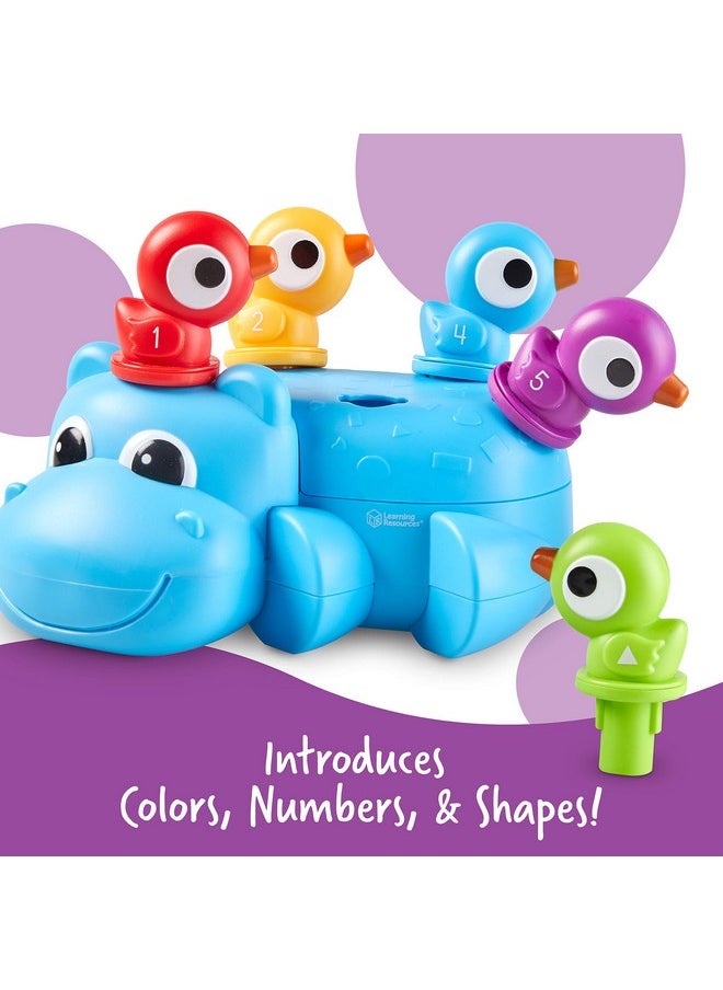 Huey The Fine Motor Hippo Fine Motor Toy For Toddlers Develops Counting And Color Recognition Educational Toys For Toddlers 7 Pieces Ages 18 Mos+