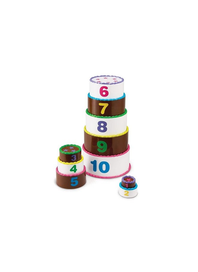 Stack And Count Layer Cake 10 Pieces Ages 18+ Months Toddler Learning Toys Early Stacking And Counting Skills For Toddlers