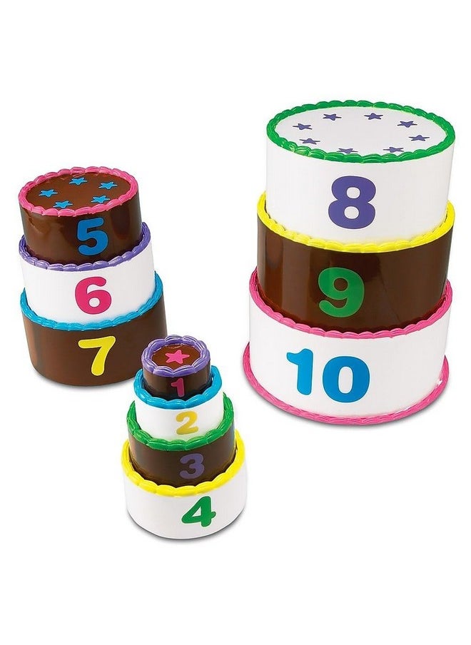 Stack And Count Layer Cake 10 Pieces Ages 18+ Months Toddler Learning Toys Early Stacking And Counting Skills For Toddlers