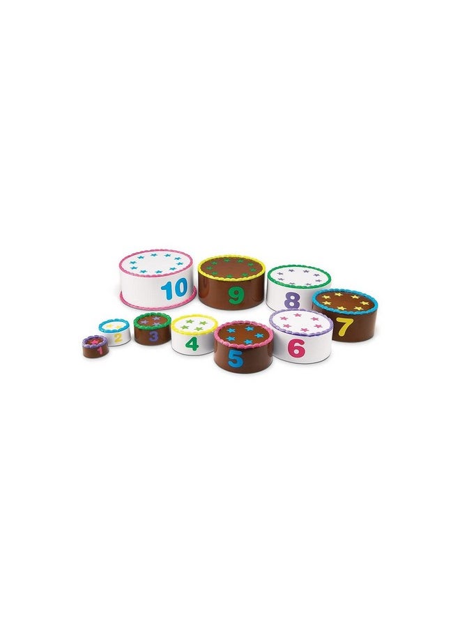 Stack And Count Layer Cake 10 Pieces Ages 18+ Months Toddler Learning Toys Early Stacking And Counting Skills For Toddlers