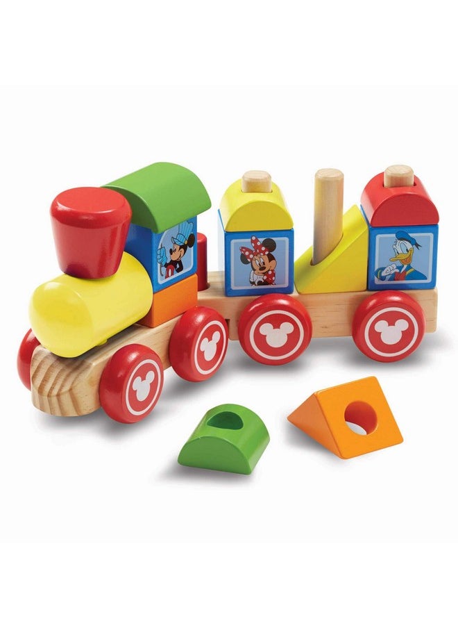 Disney Mickey Mouse And Friends Wooden Stacking Train (14 Pcs)