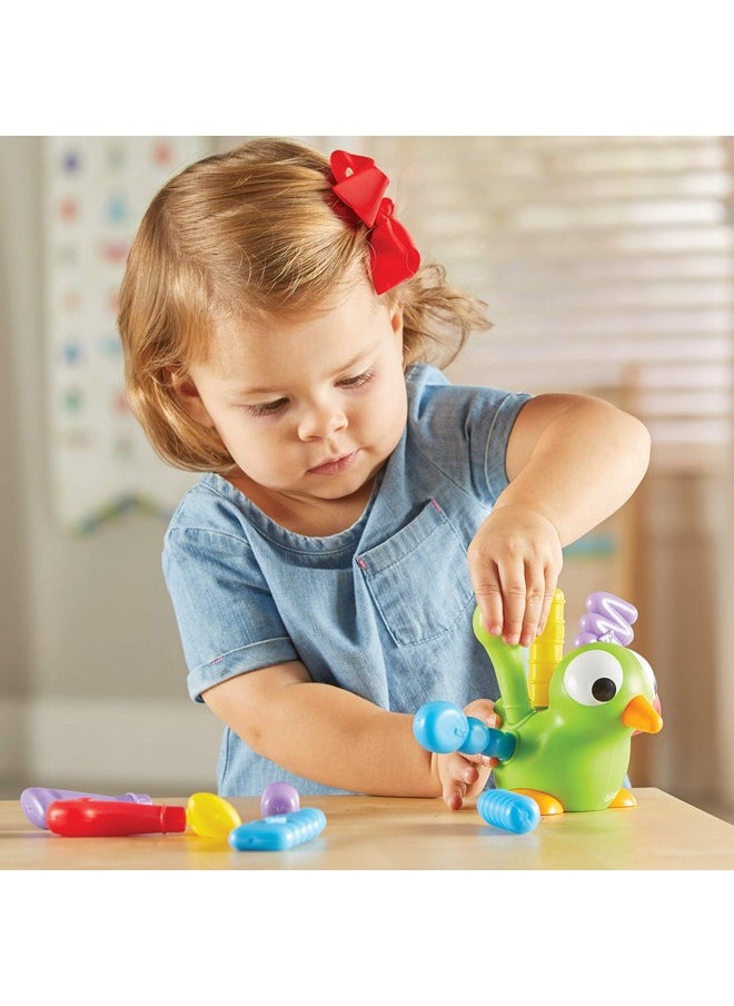 Fine Motor Peacock Pals 5 Pieces Ages 18+ Months Toddler Learning Toys Fine Motor And Sensory Toys