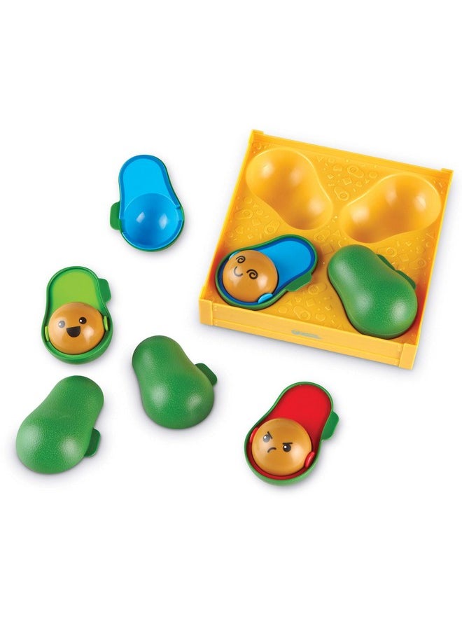 Learnalot Avocados 9 Pieces Ages 18+ Months Toddler Social Emotional Learning Toys Develops Fine Motor Skills Toddler Learning Toys