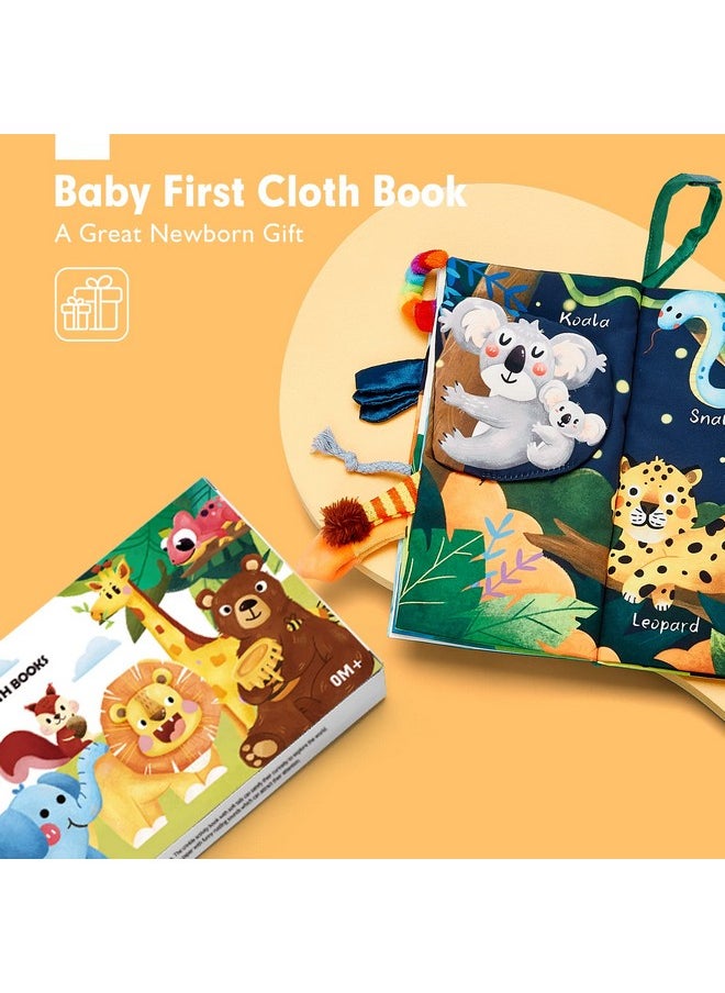 Baby Books 0-6 Months,Infant Tummy Time Toy High Contrast Sensory Baby Toys 6 To 12 Months Touch Feel Book Gift Christmas Stocking Stuffers For Boy Girl 0-3 Months Book Early Learning Toy