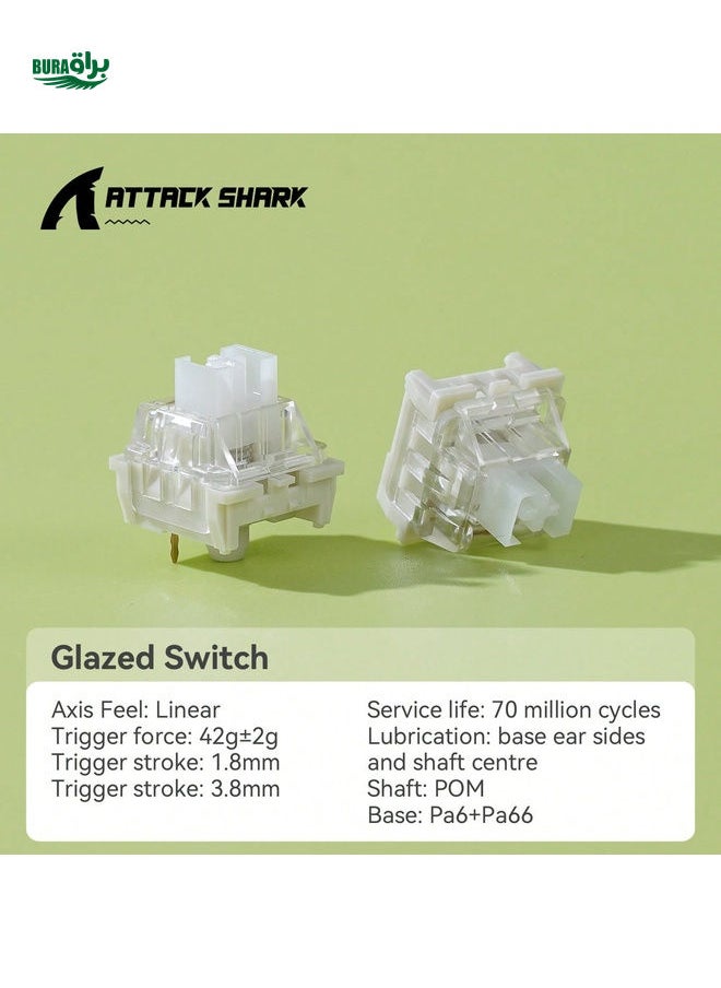 Customized Hot-Swappable Mechanical Keyboard Switches, Linear Mahjong Sound Switches, Lubricated Switches