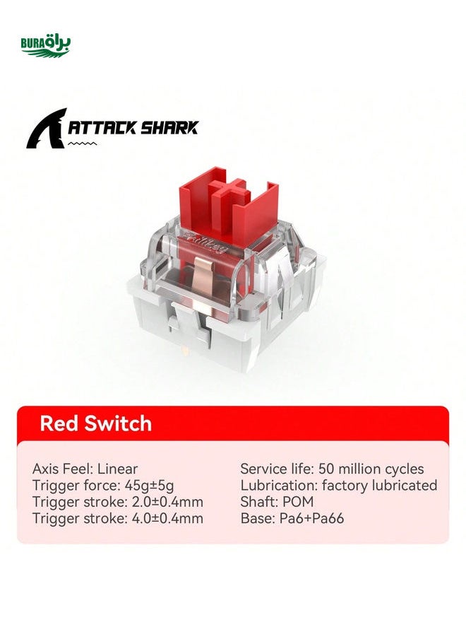 Customized Hot-Swappable Mechanical Keyboard Switches, Linear Mahjong Sound Switches, Lubricated Switches