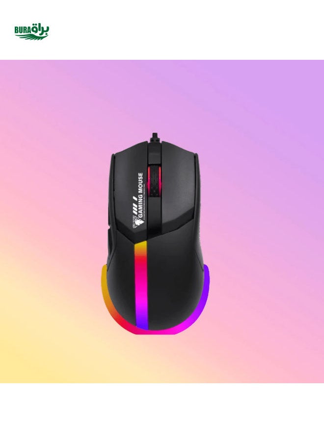 GM1401 Wired Gaming Mouse, 12400 Dpi Wired Gaming Mouse, Plug And Play, Ergonomic Rgb Backlight,Suitable For Personal Computers, Laptops, And Computers With Windows