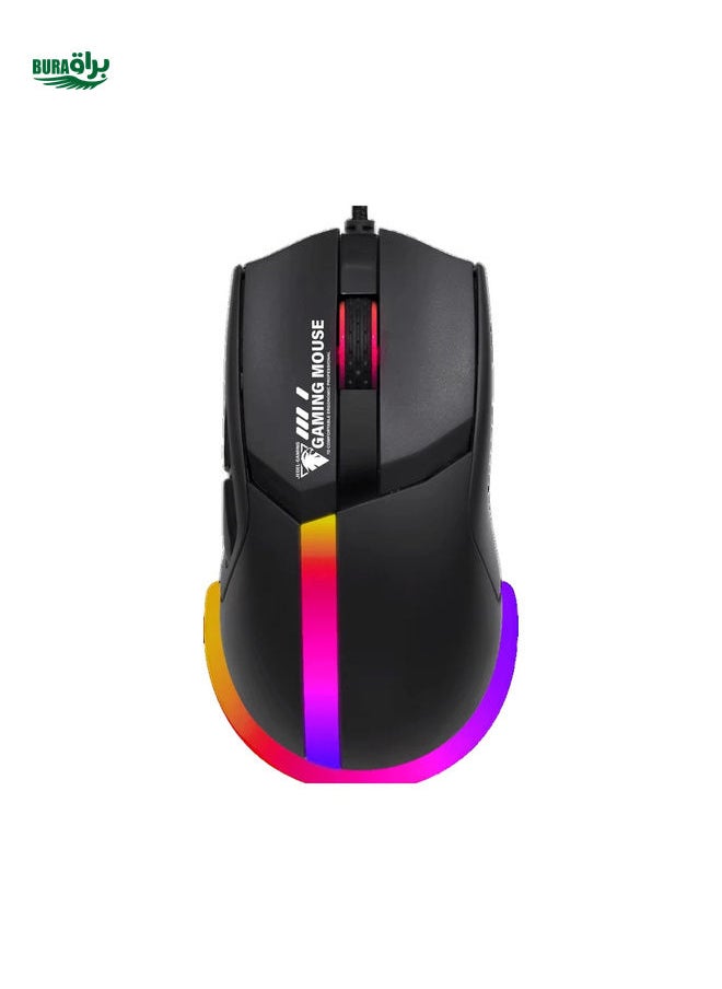 GM1401 Wired Gaming Mouse, 12400 Dpi Wired Gaming Mouse, Plug And Play, Ergonomic Rgb Backlight,Suitable For Personal Computers, Laptops, And Computers With Windows