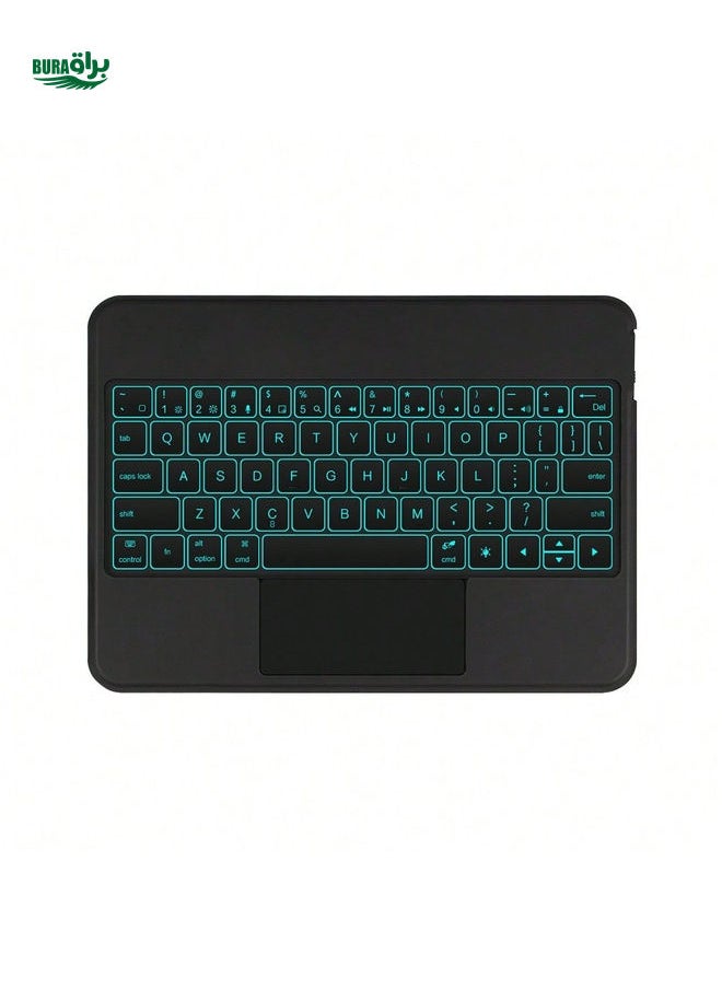 Touch Wireless Keyboard Colorful Backlight TrackPad PU Compatible With Ipad Samsung Surface Other Tablets Phone Laptop Android Win11