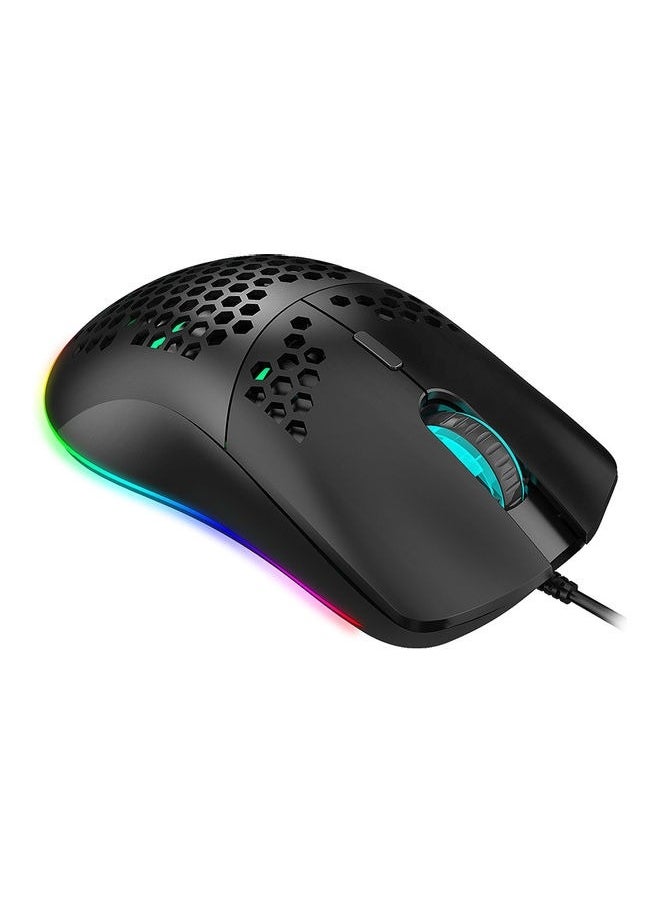 J900 USB Wired Gaming Mouse with Honeycomb Shell, Side Buttons,Tri-Modes RGB Wireless Mouse for PC/Tablet/Desktop/Office/Games