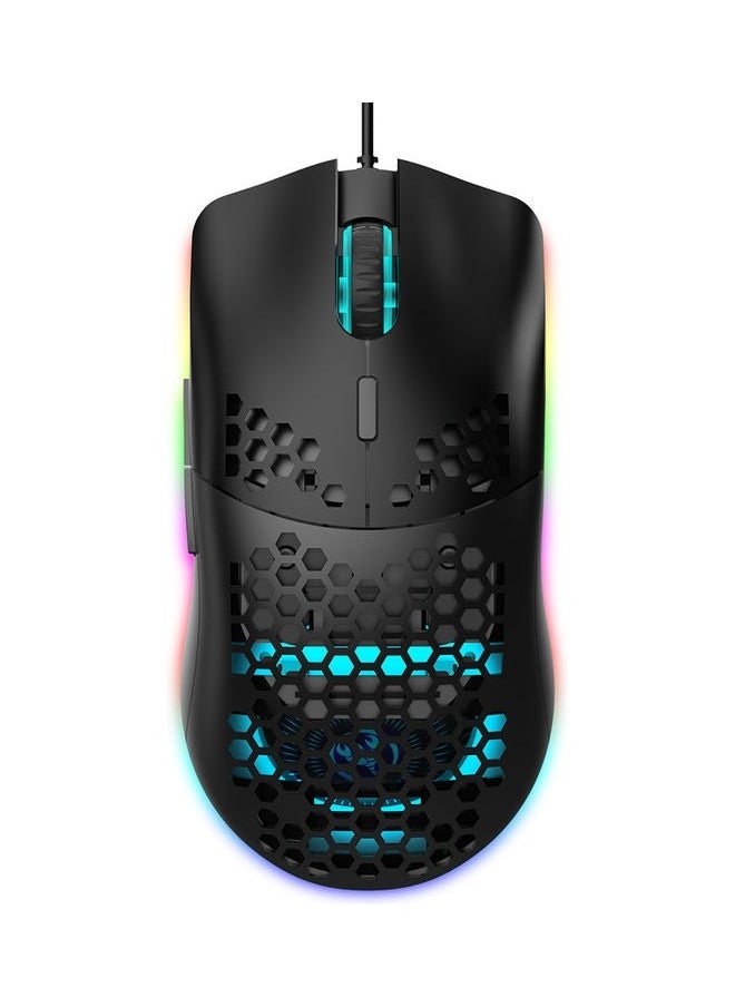 J900 USB Wired Gaming Mouse with Honeycomb Shell, Side Buttons,Tri-Modes RGB Wireless Mouse for PC/Tablet/Desktop/Office/Games