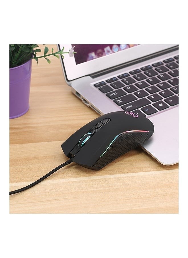 Wired Gaming Optical Mouse Black, Ergonomic Vertical Feel Small Wired Mouse for PC/Tablet/Desktop/Office/Games