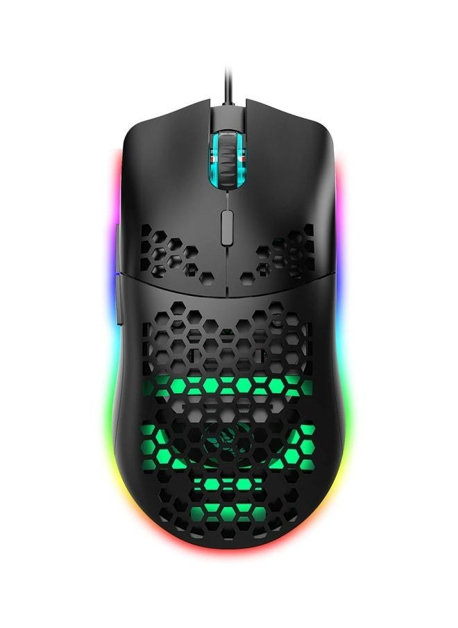 Wired Gaming Mouse with Honeycomb Shell, Side Buttons Computer Mouse for PC/Tablet/Desktop/Office/Games