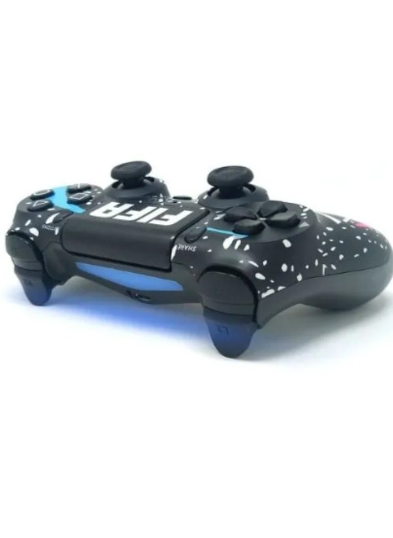 Wireless Controller For PS4 Custom Design Gamepad Joystick For PS4 With Non-Slip Grip Of Both Sides And 3.5mm Audio Jack PS4 Controller Dual Vibration Game Joystick FIFA Print