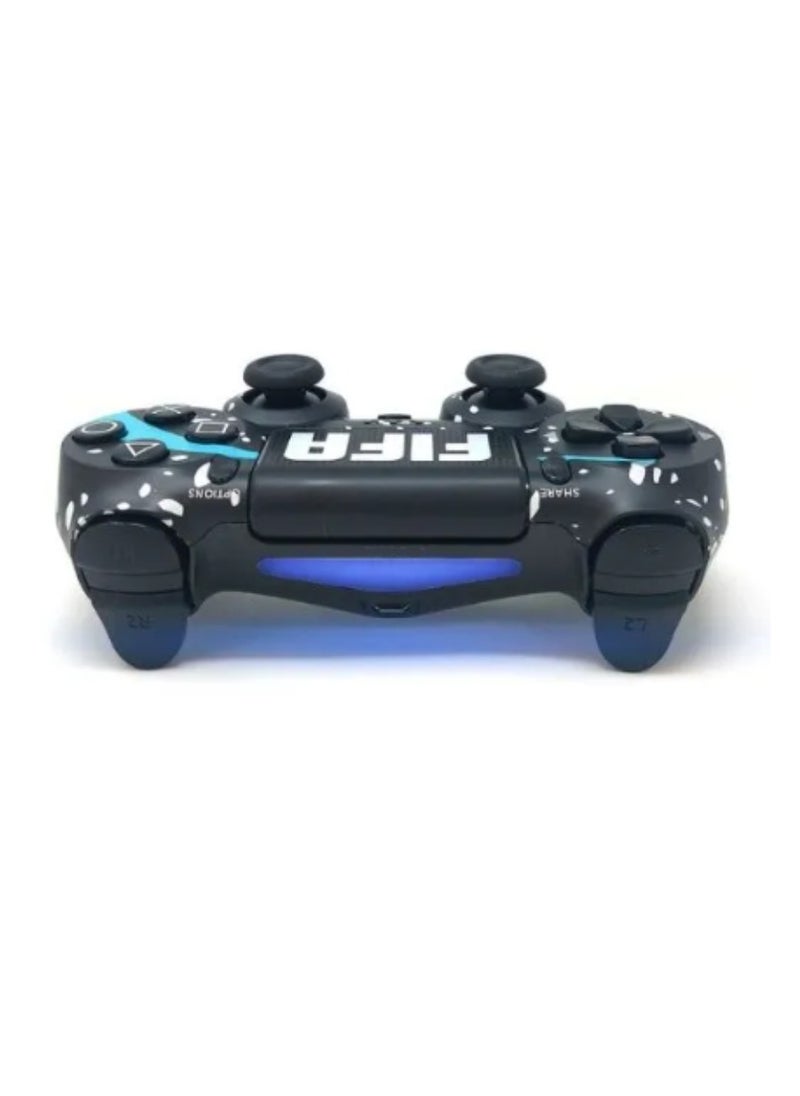 Wireless Controller For PS4 Custom Design Gamepad Joystick For PS4 With Non-Slip Grip Of Both Sides And 3.5mm Audio Jack PS4 Controller Dual Vibration Game Joystick FIFA Print