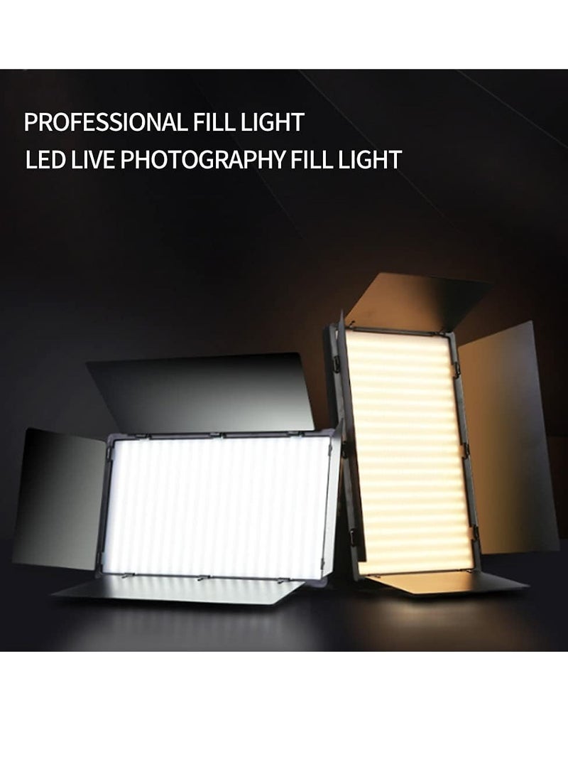 PRO LED light 800 light kit, rechargeable and plug powered video camera light, 3200K-5600K video camera light, rechargeable and plug powered video conference Light Live