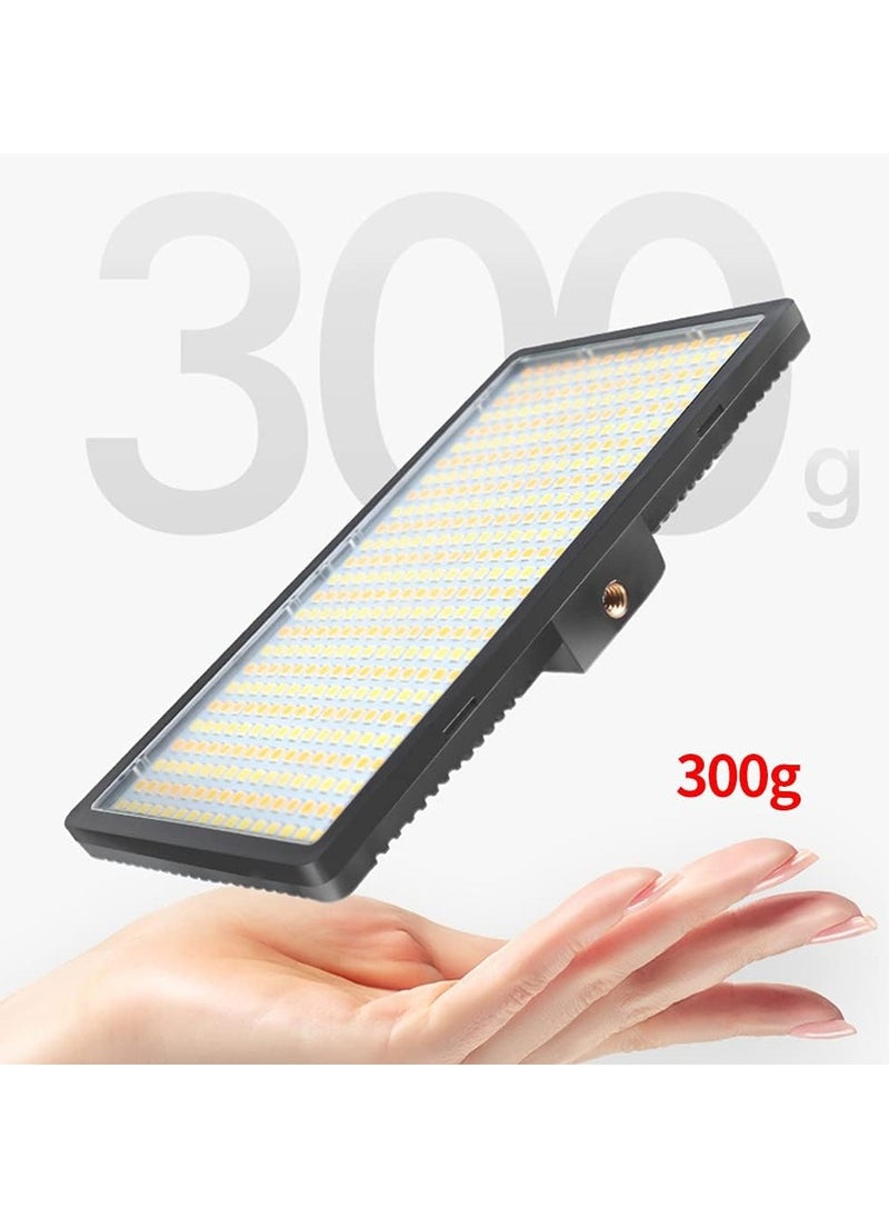 PRO LED light 800 light kit, rechargeable and plug powered video camera light, 3200K-5600K video camera light, rechargeable and plug powered video conference Light Live
