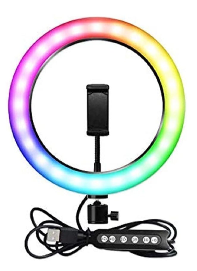 22 Inch Dimmable Circular LED Studio Selfie Ring Light With 90 Inch Tripod Stand Remote And 3 Mobile Phone Holders For Makeup Camera Photography YouTube Video Shoot TikTok Vlog Live Stream
