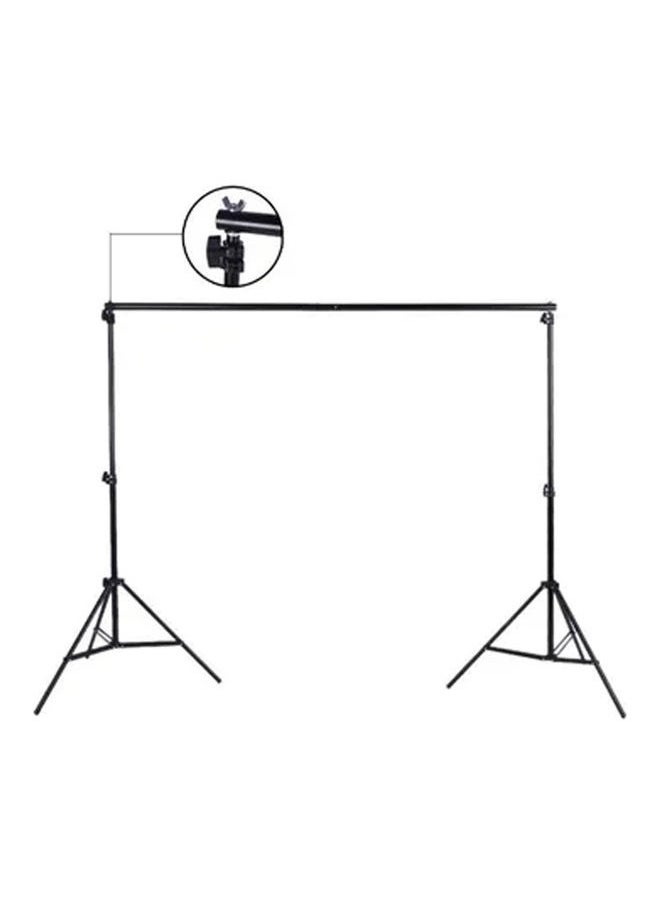 6-Piece Adjustable Background Support Stand Set Black