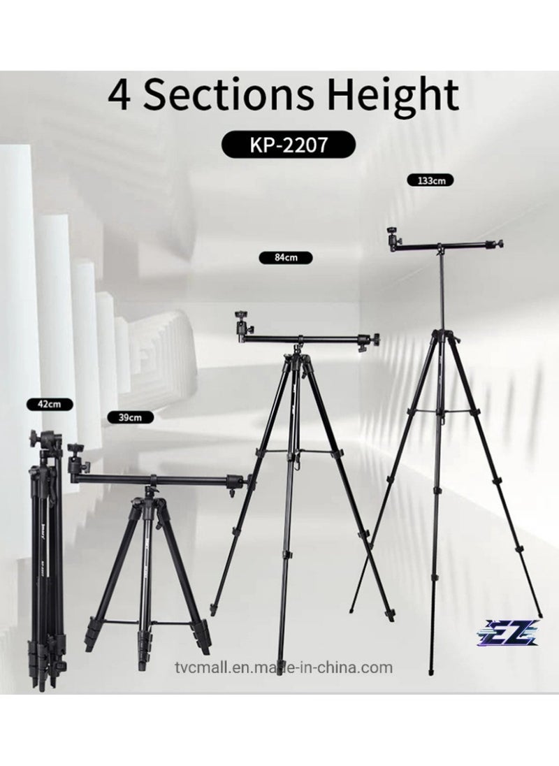 2-in-1 Overhead and Vlogging Tripod for Professional Content Creation