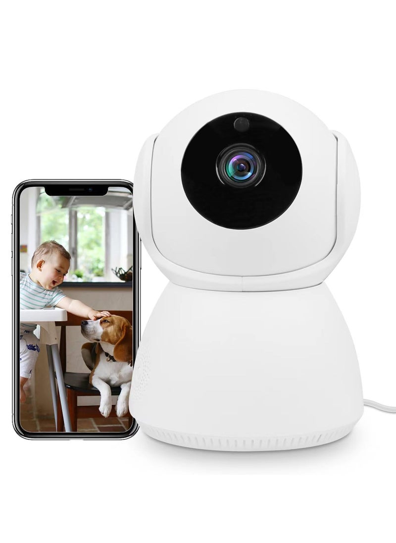 Wireless 1080p HD Indoor Security Camera with Pan/Tilt, Night Vision, Motion Detection, Smart WiFi Pet & Baby Monitor with Cloud & SD Card Storage