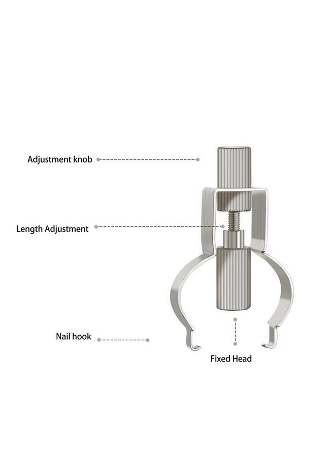 Toenail Lifter,Anggrek Stainless Steel Professional Foot Care Tool Toenail Clamp Ingrown Toenail Correction Lifter Stainless Steel Ingrown Toenail Lifter For Paronychia (Silver)