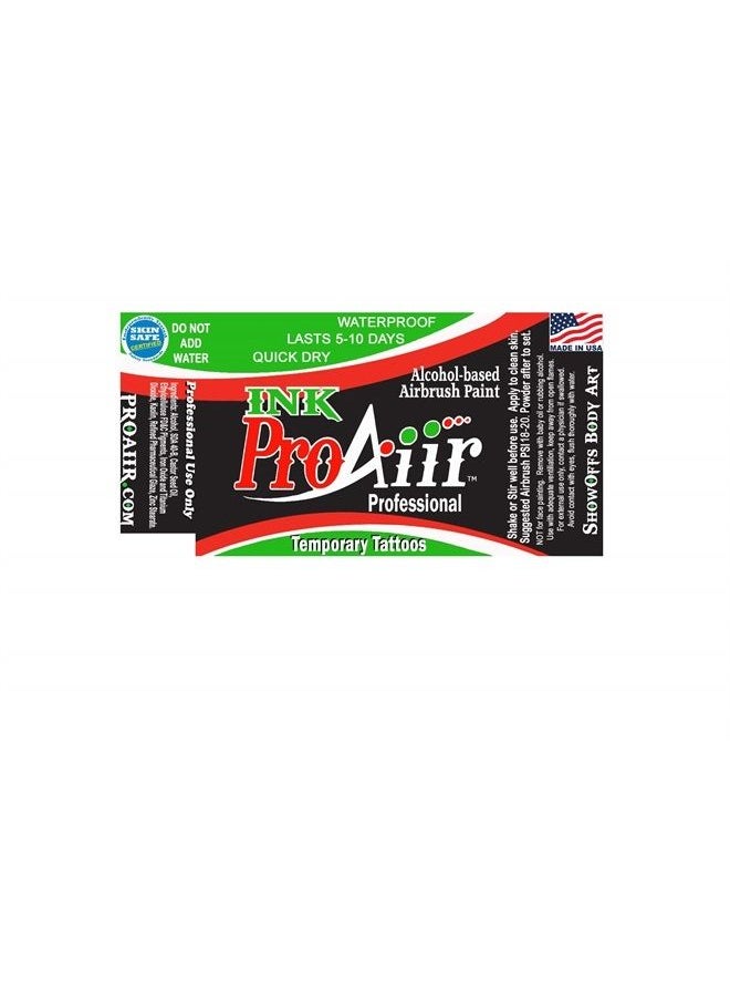 Body Paint - ProAiir Temporary Tattoo Ink - 4.2 oz (120ml) Black