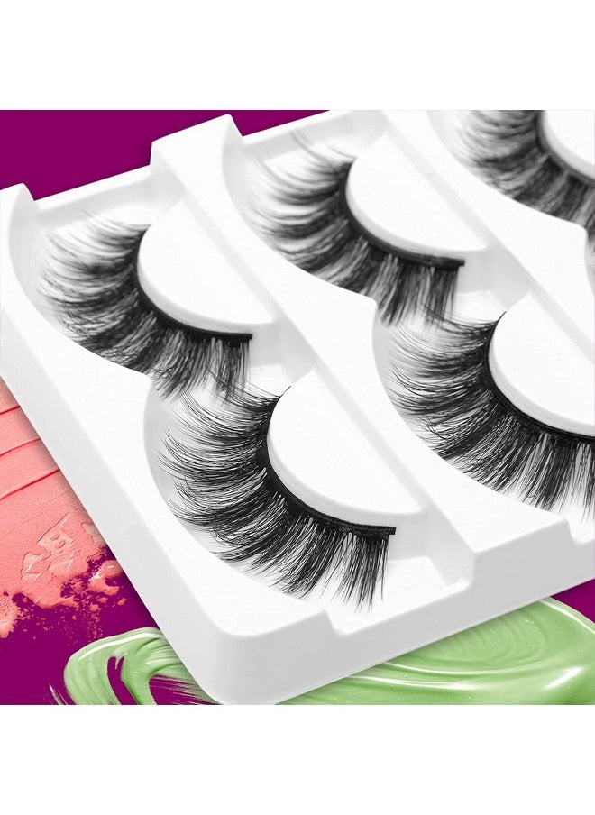 Lashes Wispy Luxury False Eyelashes Wispies Natural 3D Mink Eyelashes Faux Mink Lashes Fluffy Cat Eye Lashes Pack Professional Fake Eye Lashes Natural Look Reusable Strip Lashes 15 Pairs Dubai