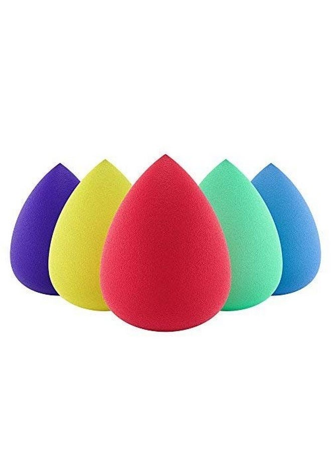 Make Up Sponge Set Beauty Blender, Soft Sponge For Liquid Foundation, Creams, And Powders For Wet And Dry Makeup, (Colour May Vary)-Set Of 6