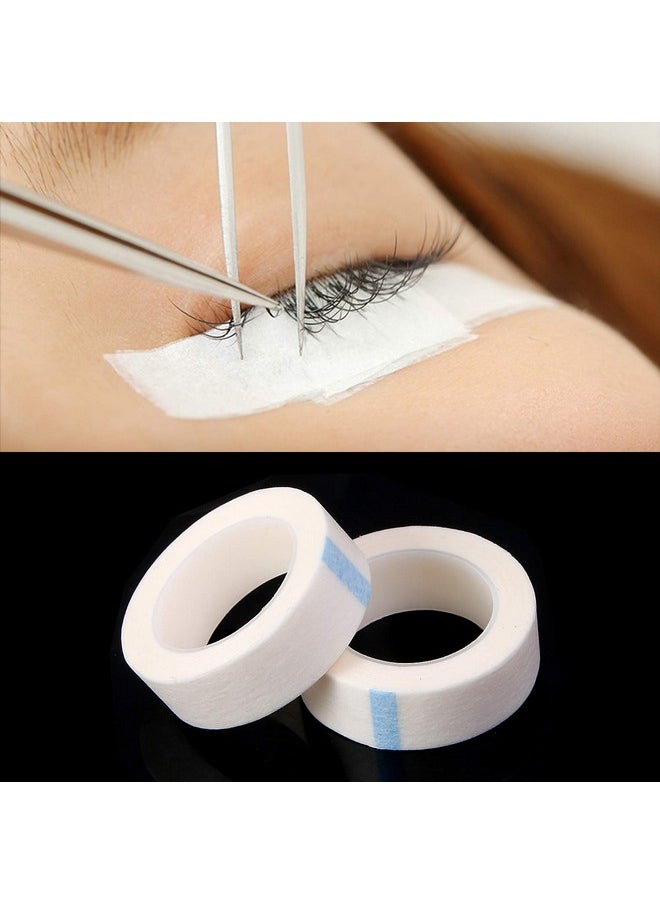 24 Rolls White Eyelash Tape Adhesive Fabric Lash Tapes For Eyelash Extension Supply