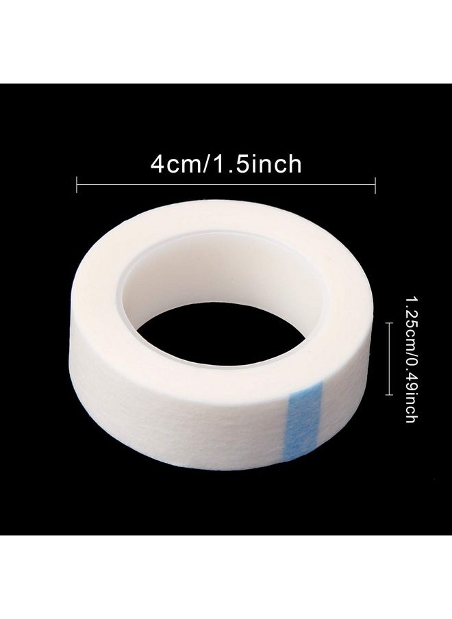 24 Rolls White Eyelash Tape Adhesive Fabric Lash Tapes For Eyelash Extension Supply