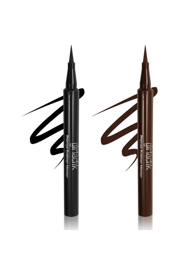 Precise Marker Liner Brown Noir