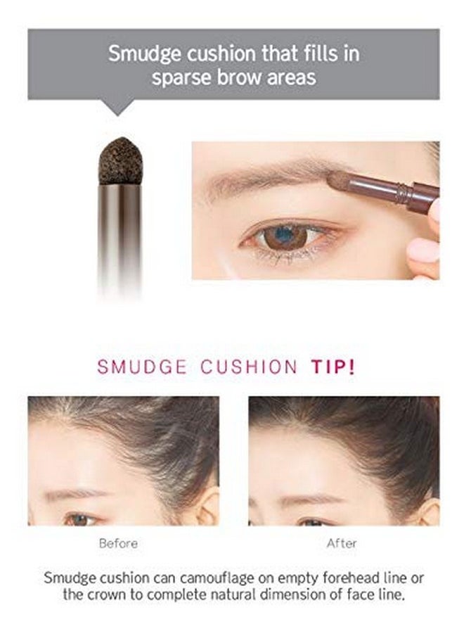 3 In 1 Triple Edge Eyebrow Pencil With Blender And Spoolie Long Lasting Waterproof Grey Brown