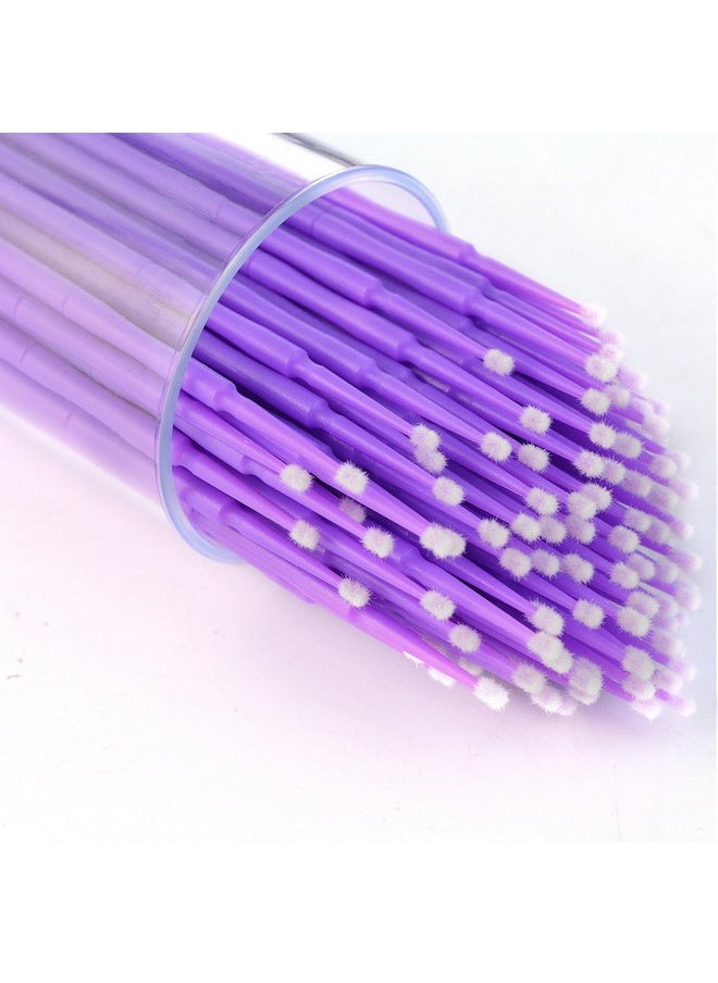 400 Pcs Micro Applicator Brushes Dental Brush Yookat Disposable Micro Applicator Brushes For Eyelash Extensions And Oral Using Micro Brushes Bendable Microfiber Applicators Purple