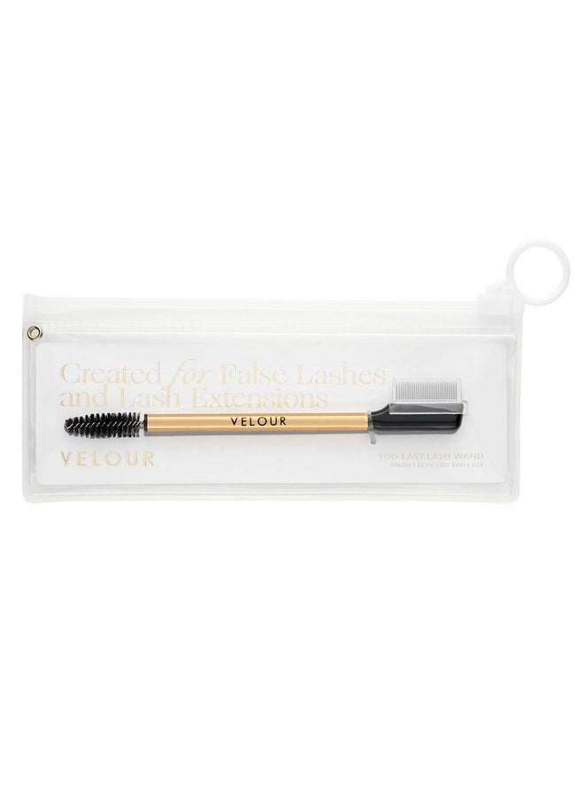 Velour Too Clean Lash Wand 2In1 Lash Cleansing Brush For False Lashes And Eyelash Extensions Brow And Lash Brush