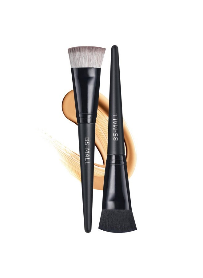 Bs-Mall Foundation Makeup Brushes Pack Of 2 Perfect Makeup Brushes For Home & Travel